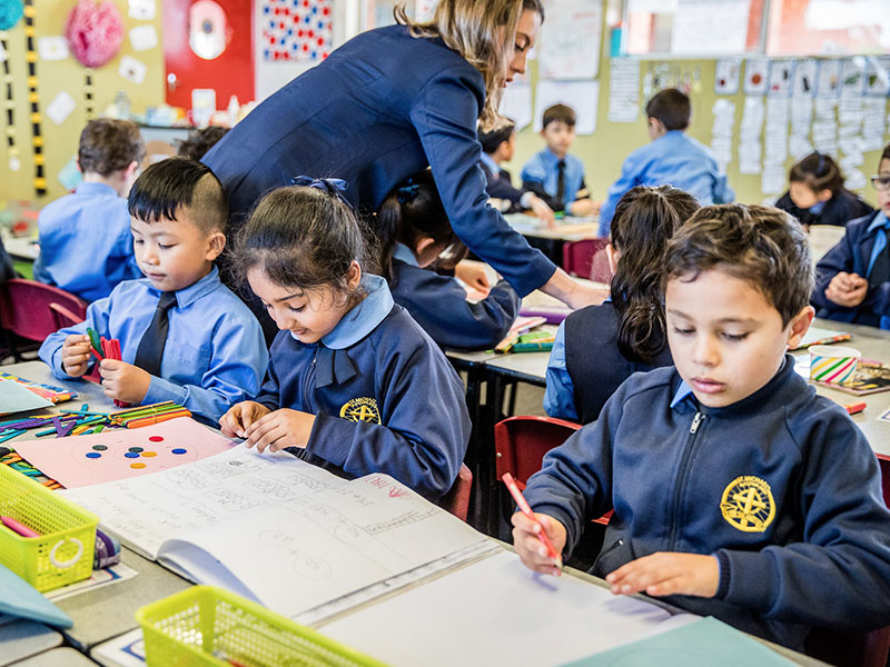 Classroom learning at St Michael's Primary Blacktown