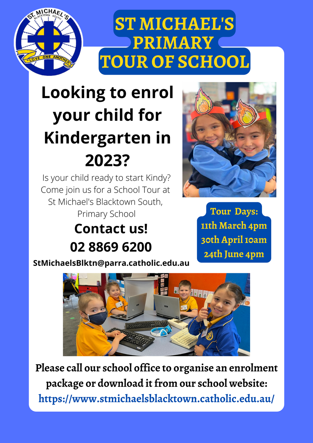 St Michael's Catholic Primary Blacktown South Open Day Flyer