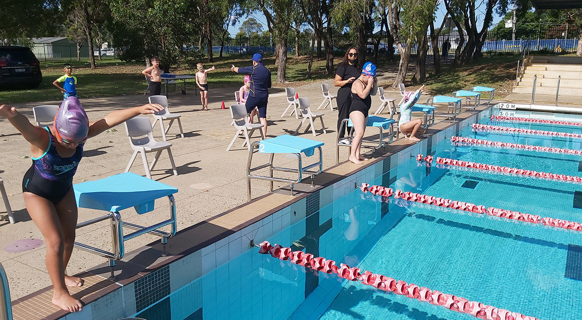 St Michael's Catholic Primary Blacktown South students swimming