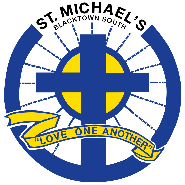 The school crest of St Michael's Primary School Blacktown South