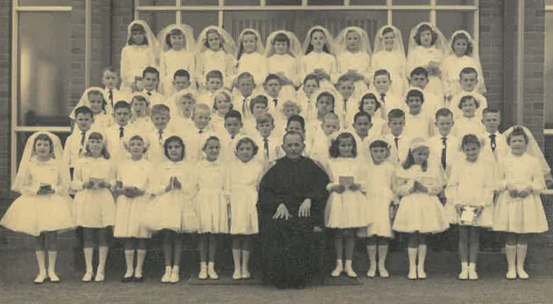 Historical Image of after their First Holy Communion at St Michael's Primary School Blacktown South