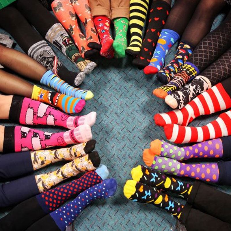 Student participating in the Silly Sock event at St Michael's Primary School Blacktown South